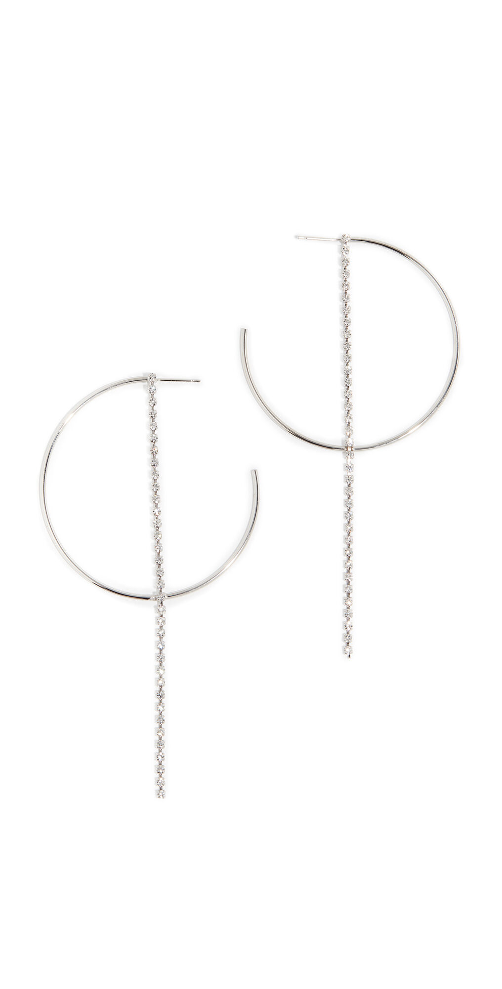 Justine Clenquet Milla Hoops Palladium One Size  Palladium  size:One Size