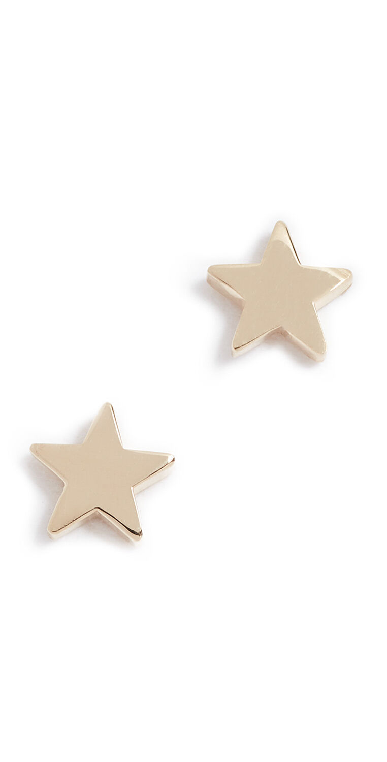 Jennifer Meyer Jewelry 18k Gold Mini Star Stud Earrings Gold One Size  Gold  size:One Size