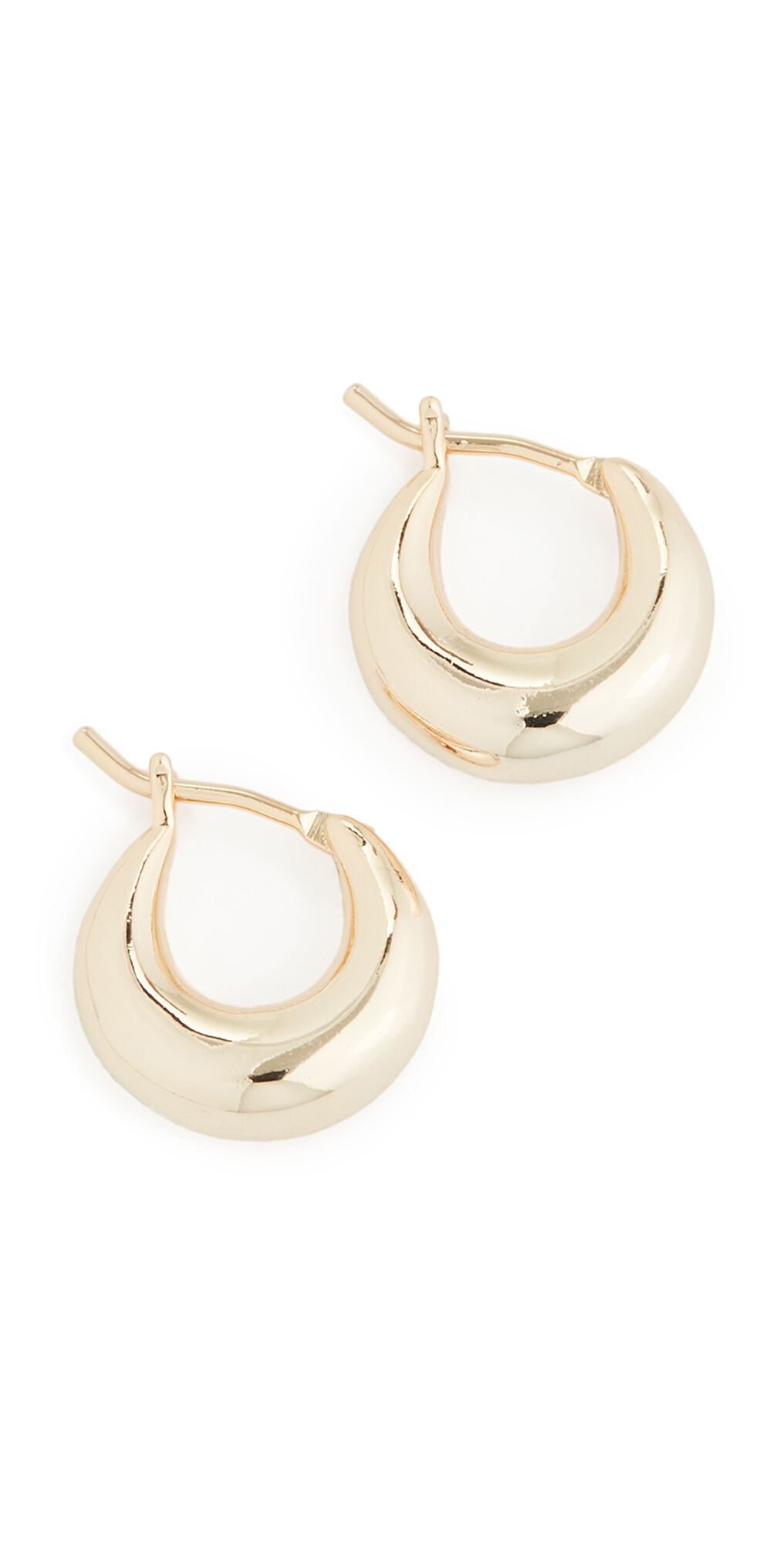 Loeffler Randall Adeline Mini Dome Hoops Gold One Size  Gold  size:One Size