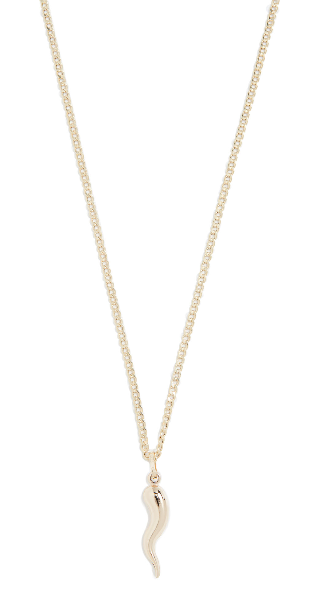 Loren Stewart 14k Cornetto Necklace Yellow Gold One Size  Yellow Gold  size:One Size