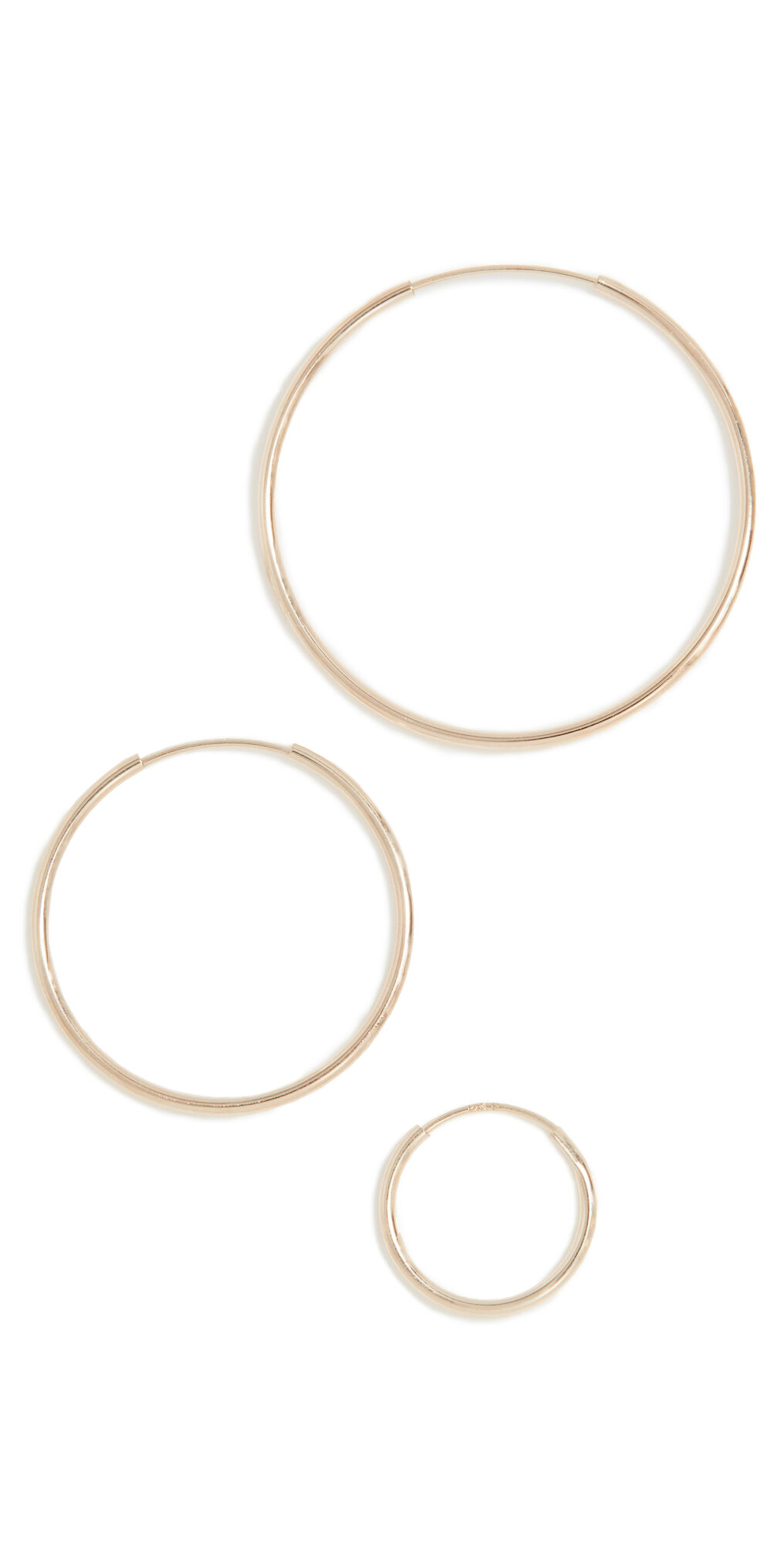 Loren Stewart Infinity Set Hoop Earrings Gold One Size  Gold  size:One Size