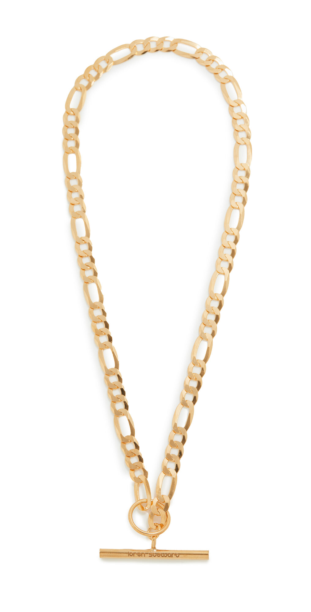 Loren Stewart Toggle Figaro Necklace Gold One Size  Gold  size:One Size