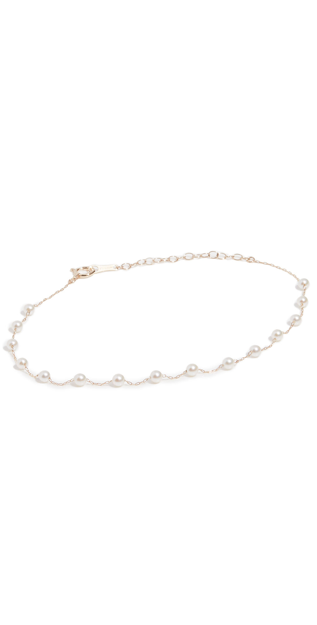 Mizuki Akoya Pearl Anklet Gold One Size  Gold  size:One Size