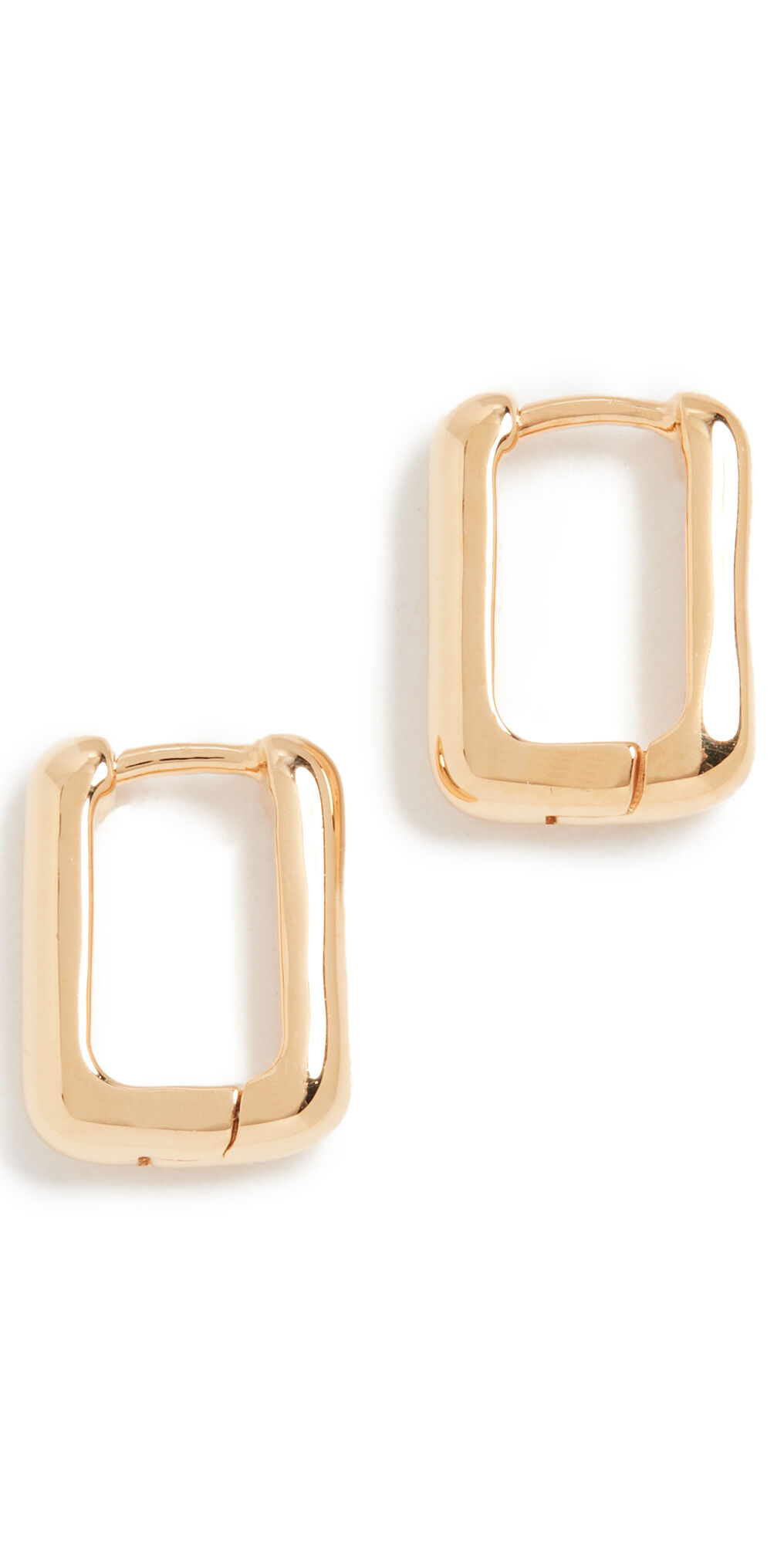 Missoma Gold Mini Ovate Huggies Gold One Size  Gold  size:One Size