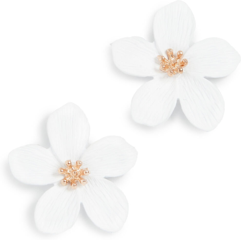 SHASHI Blanc Jardin Earrings White One Size  White  size:One Size