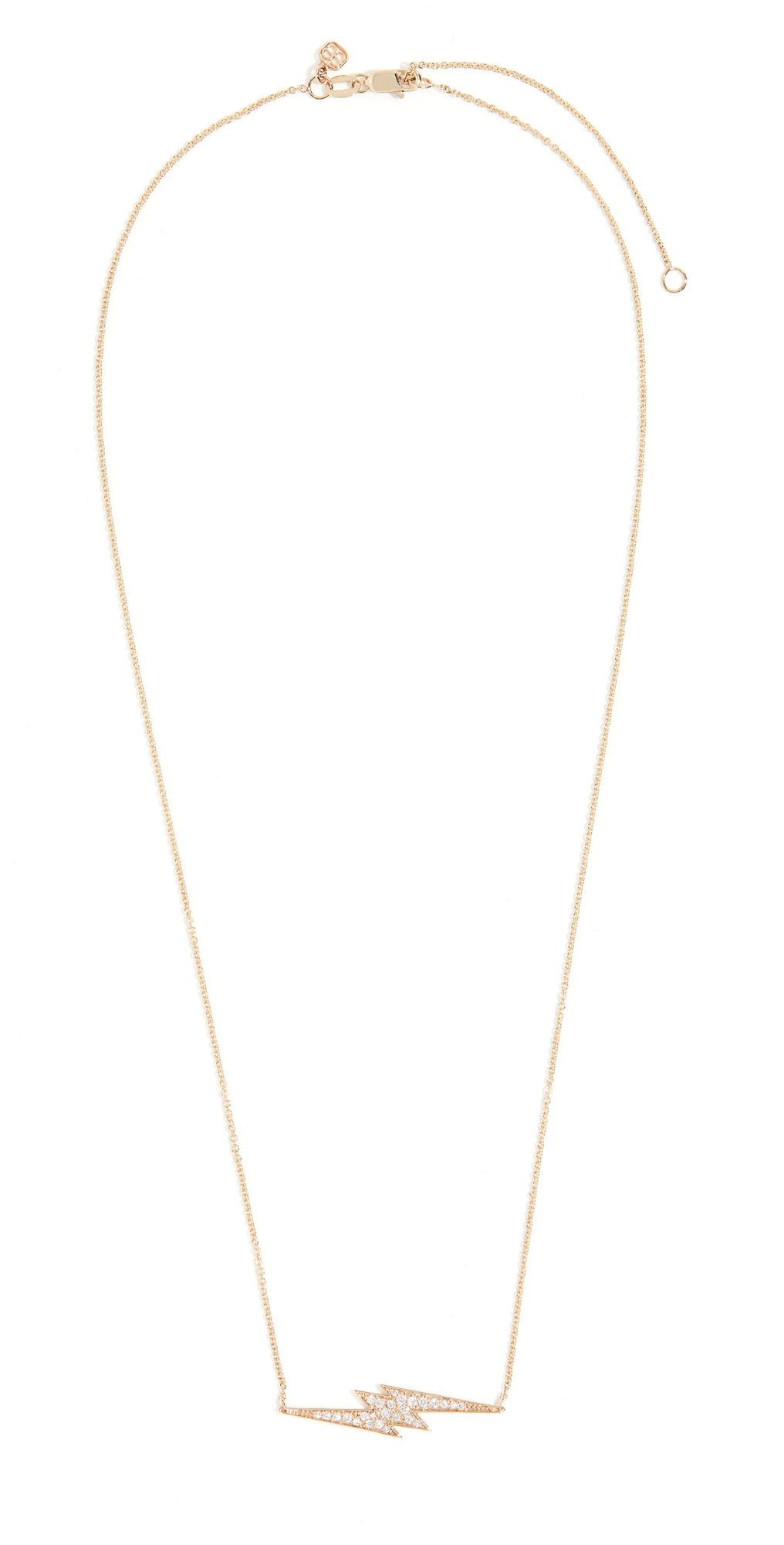 Sydney Evan Lightning Bolt Necklace Yellow Gold One Size  Yellow Gold  size:One Size