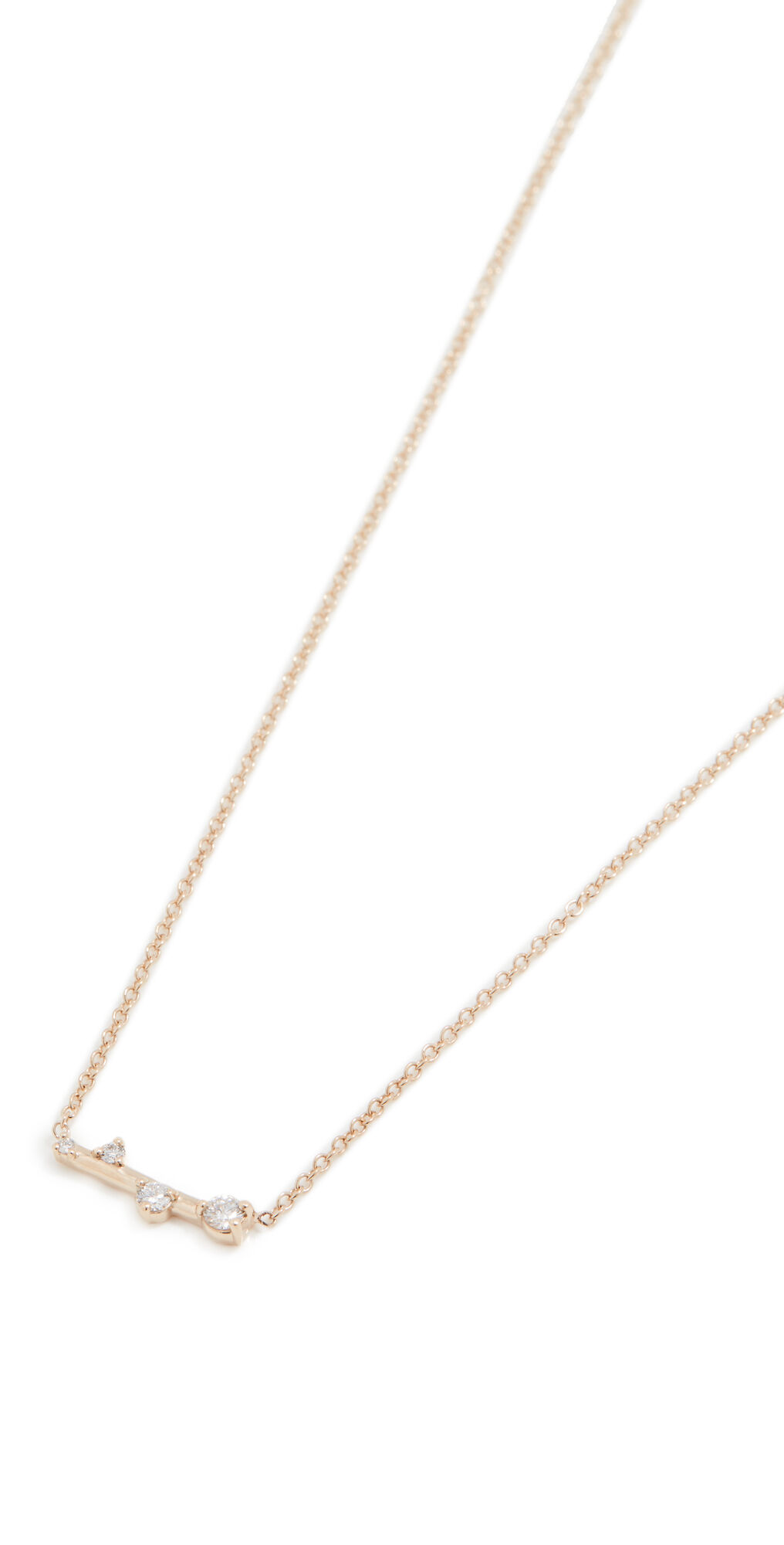 Chicco Zoe Chicco Prong Diamonds Necklace Gold One Size  Gold  size:One Size
