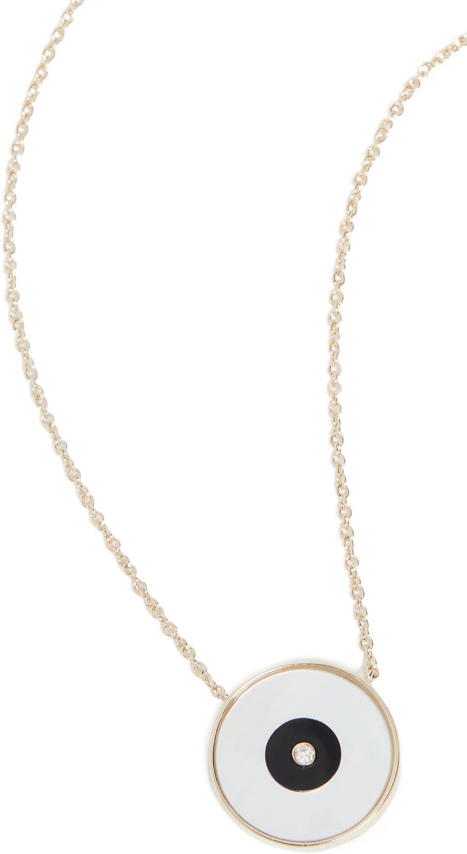 Jennifer Zeuner Jewelry Dina Necklace Gold Vermeil/ Mother of Pearl One Size  Gold Vermeil/ Mother Of Pearl  size:One Size