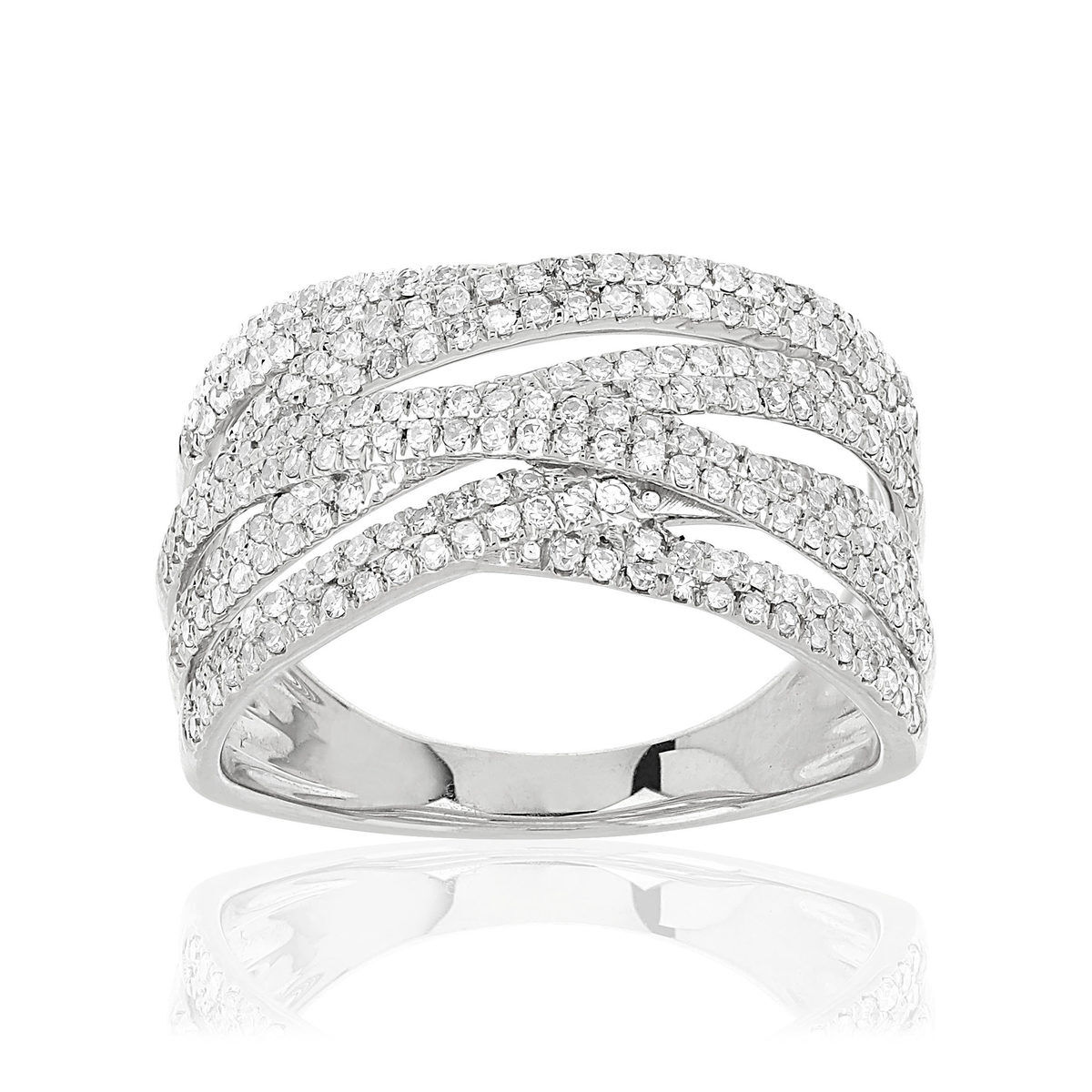 MATY Bague MATY Or 750 blanc Diamants blancs- MATY