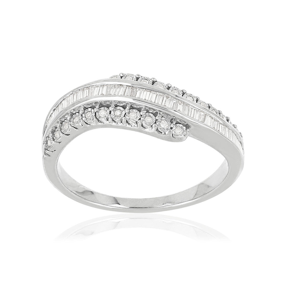 MATY Bague MATY Or 750 blanc Diamants- MATY