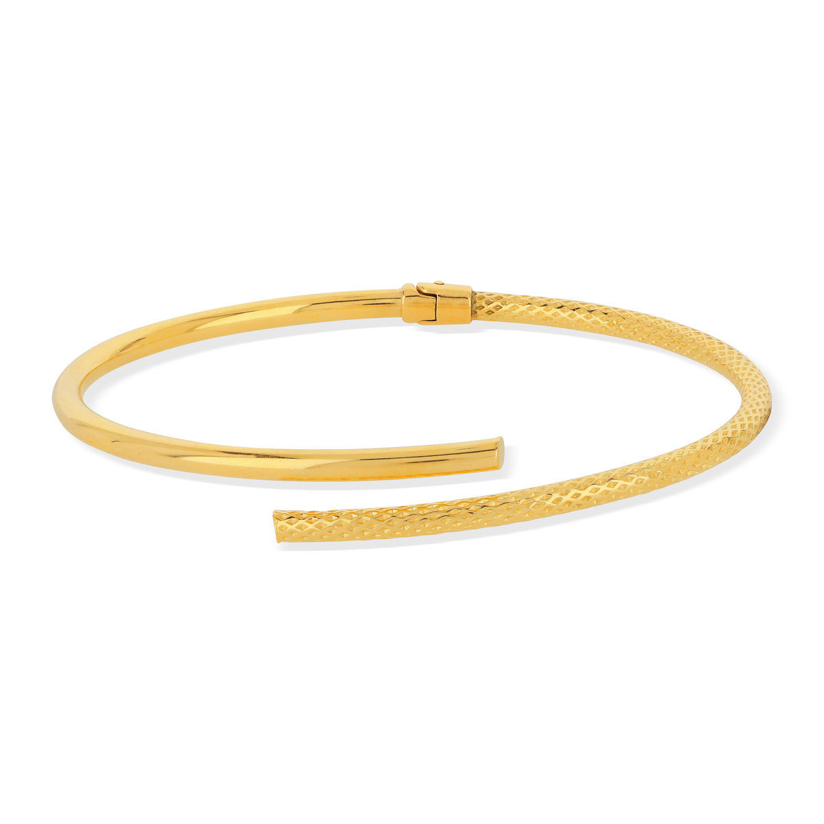 MATY Bracelet jonc or 750 jaune ouvert- MATY