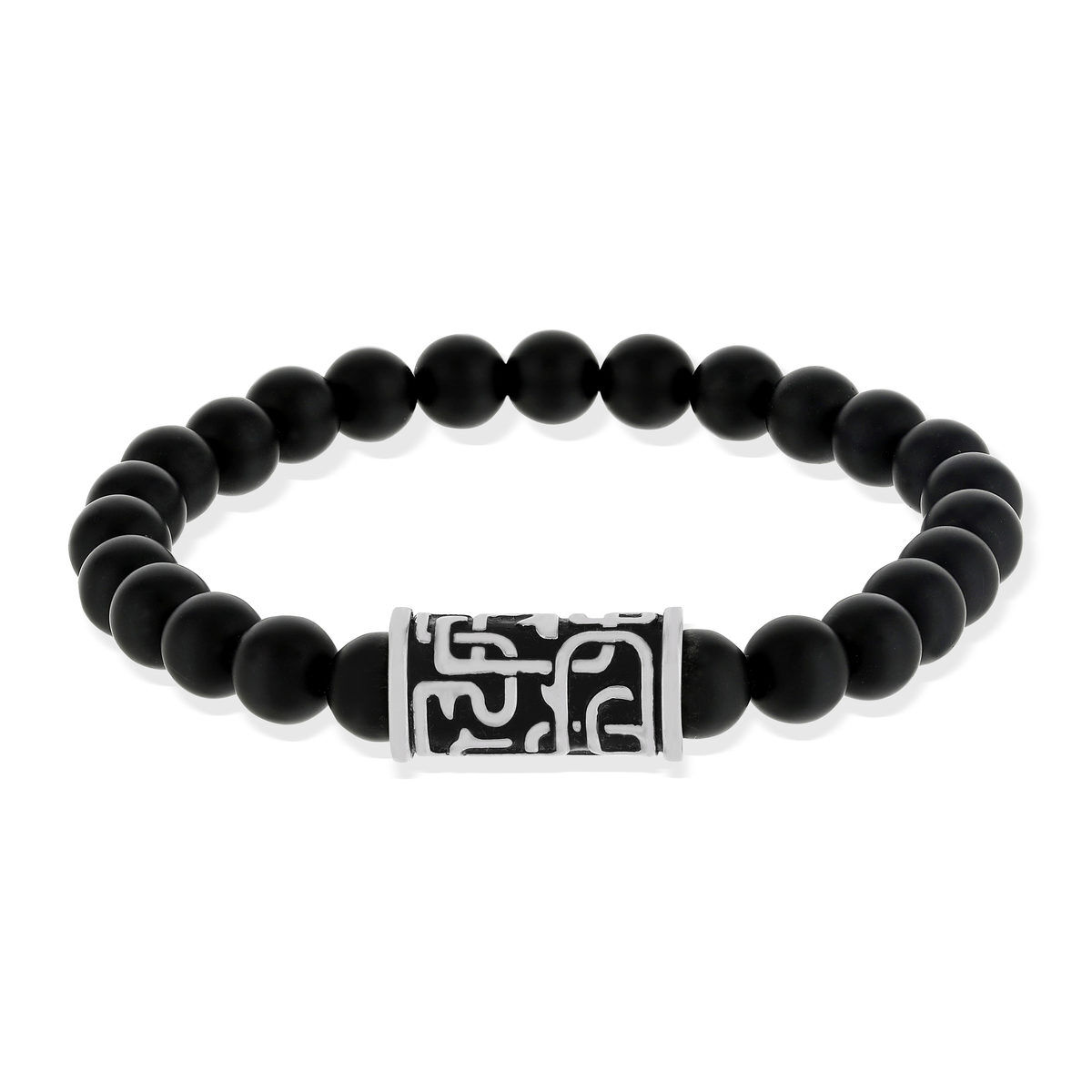 MATY Bracelet acier onyx- MATY