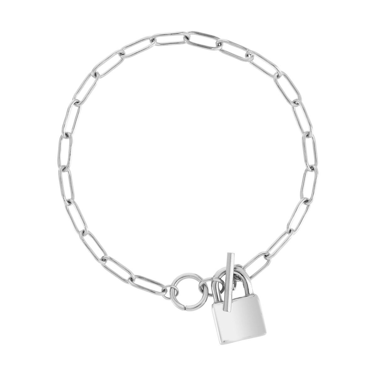 MATY Bracelet acier cadenas 20 cm- MATY