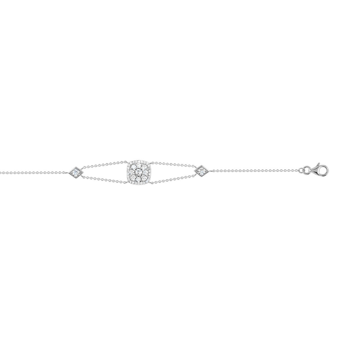 MATY Bracelet argent 925 zirconias 18 cm- MATY