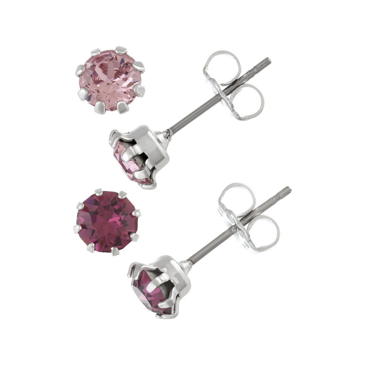 MATY Lot boucles d'oreilles fantaisie cristal- MATY