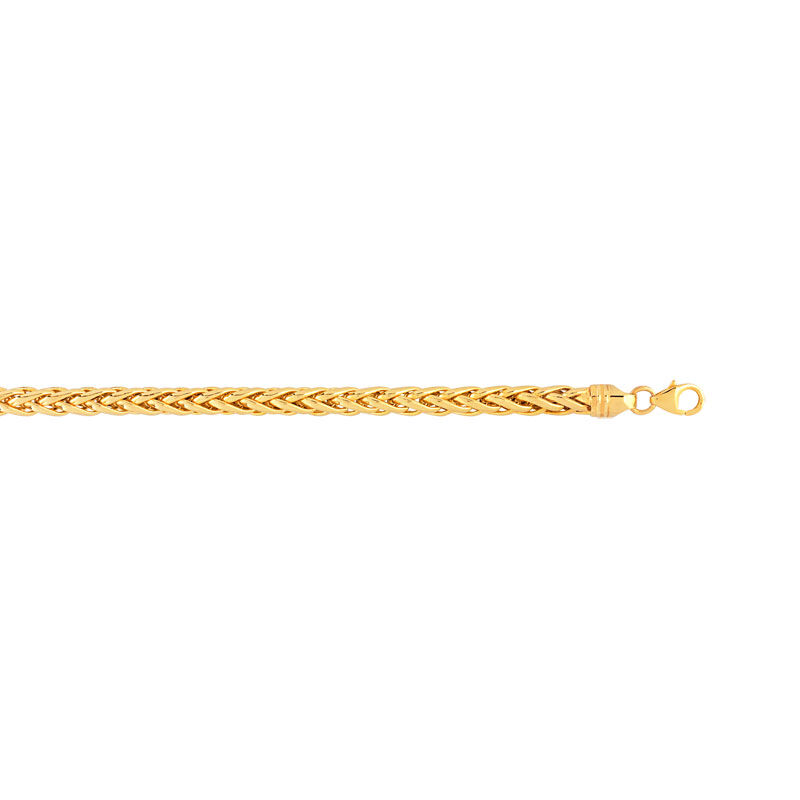 MATY Bracelet or 375 jaune maille palmier 19 cm- MATY