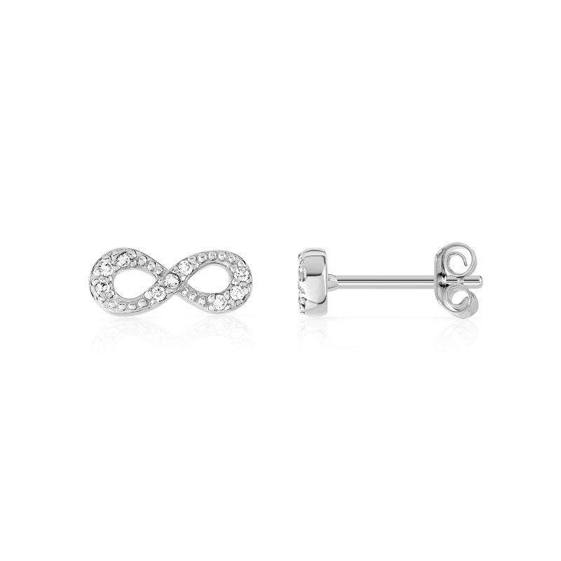 MATY Boucles d'oreilles argent 925 infini zirconias- MATY