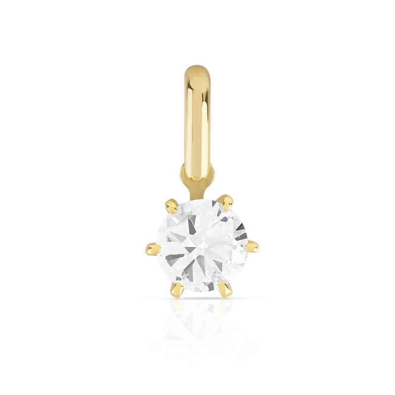 MATY Pendentif or 750 jaune diamant- MATY