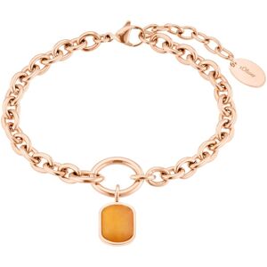 s.Oliver Armband »2037971«, mit Aventurin roségoldfarben-Apricot + Apricot Größe