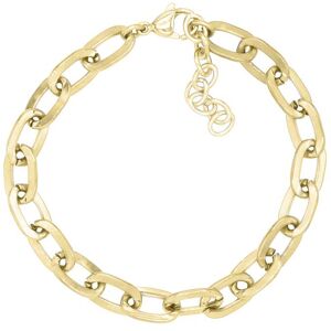 Firetti Edelstahlarmband »Schmuck Geschenk, Ankerkettengliederung, 5 mm... gelbgoldfarben Größe 21