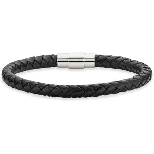 Bruno Banani Lederarmband »Schmuck Geschenk, Armband Leder, Anlass Geburtstag... schwarz-edelstahlfarben Größe 20,5