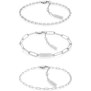 Calvin Klein Armband »Multipack Schmuck Edelstahl Armschmuck DEFIANT«, (Set,... edelstahlfarben Größe