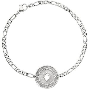 Purelei Armband »Schmuck Geschenk Lolani, runder Anhänger mit Motiv,... edelstahlfarben Größe