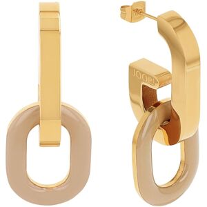 JOOP! Paar Ohrstecker »2038024«, mit Emaille gelbgoldfarben-beige Größe