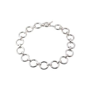 Firetti Collier »mit Ringen, rund, matt« metallfarben Größe