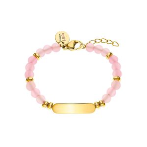 Prinzessin Lillifee Armband »2033366, 2033368«, mit Achat oder Quarz gelbgoldfarben-rosa + rosa Größe