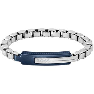 Boss Armband »Schmuck Edelstahl Armschmuck Venezianer ORLADO« edelstahlfarben-blau Größe