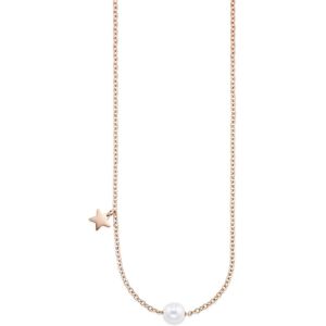 Bruno Banani Y-Kette »Schmuck Geschenk, Halskette Y-Kette Perle+Stern«, mit... roségoldfarben-weiss Größe