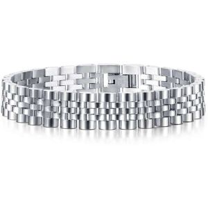 Firetti Gliederarmband »Schmuck Geschenk, Classic Steel/matt« edelstahlfarben Größe