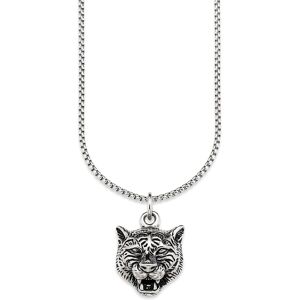 Bruno Banani Kette mit Anhänger »Schmuck Geschenk, Halskette Tiger,... edelstahlfarben Größe