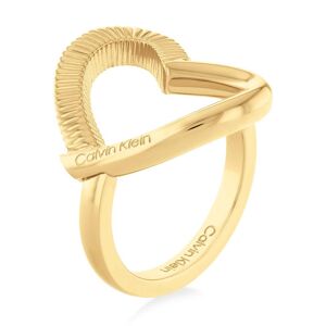 Calvin Klein Fingerring »Schmuck Edelstahl Fingerring Damenring DEFIANT« gelbgoldfarben Größe 52