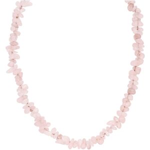 Purelei Perlenkette »Schmuck Geschenk Rose Quarz, 23381«, mit Rosenquarz edelstahlfarben-rosa Größe