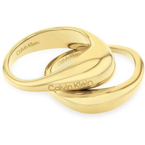 Calvin Klein Ring-Set »Multipack Schmuck Edelstahl Fingerringe Ringset... gelbgoldfarben Größe 54