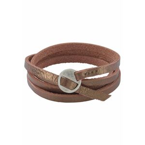 Firetti Lederarmband »Schmuck Geschenk, Wickelarmband, Anlass Geburtstag... bronzefarben-metallic Größe