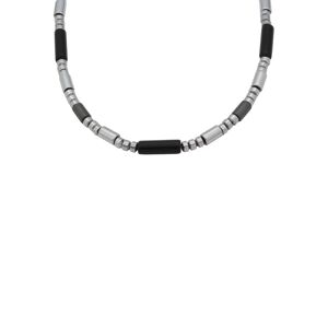 Firetti Collier »Schmuck Geschenk Halsschmuck Halskette Steinkette Edelstein... edelstahlfarben-schwarz-grau-silberfarben Größe