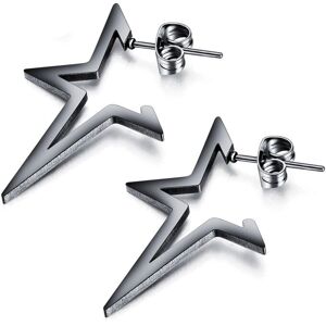 Firetti Paar Ohrstecker »Schmuck Geschenk Ohrschmuck Star« schwarz Größe