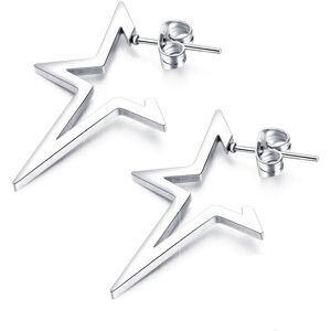 Firetti Paar Ohrstecker »Schmuck Geschenk Ohrschmuck Star« edelstahlfarben Größe