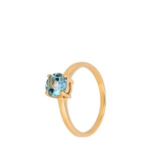 L' Atelier Gold 18 Karat By Manor - Ring Mit Stein, 52, Blau