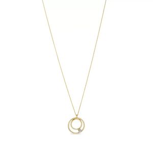 Zen Diamond - Halskette, 45cm, Gelbgold
