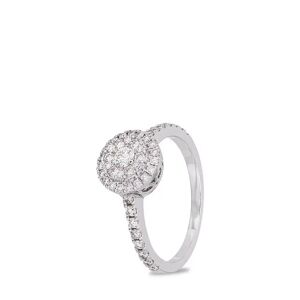 Zen Diamond - Ring Mit Diamant, 52, Weissgold