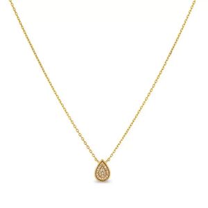 L' Atelier Gold 18 Karat By Manor - Halskette, Collier Gg18k Poliert 23 Diamant 0.069ct, 42cm, Gelbgold