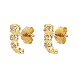 Sergio Ferris - Ohrringe, Boucles Clous Or 18kt, One Size, Gelbgold