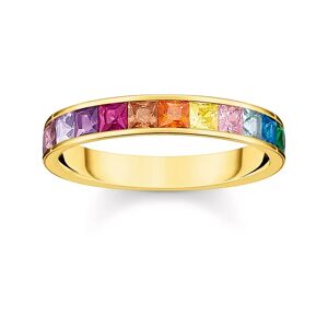 Thomas Sabo - Ring Mit Stein, Rainbow Gold, 52, Gold