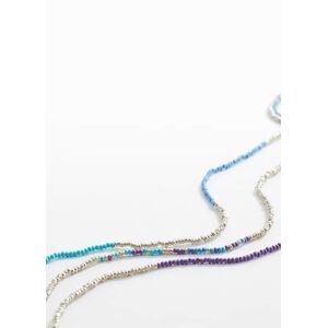 MANGO TEEN Kette mit verschiedenen Perlen - Türkis - U - weiblich
