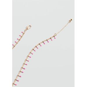 MANGO TEEN Perlenketten-Armband - Rosa - U - weiblich