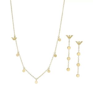 Emporio Armani Armbanduhr - Stainless Steel Necklace and Earrings Set - Gr. unisize - in Gold - für Damen
